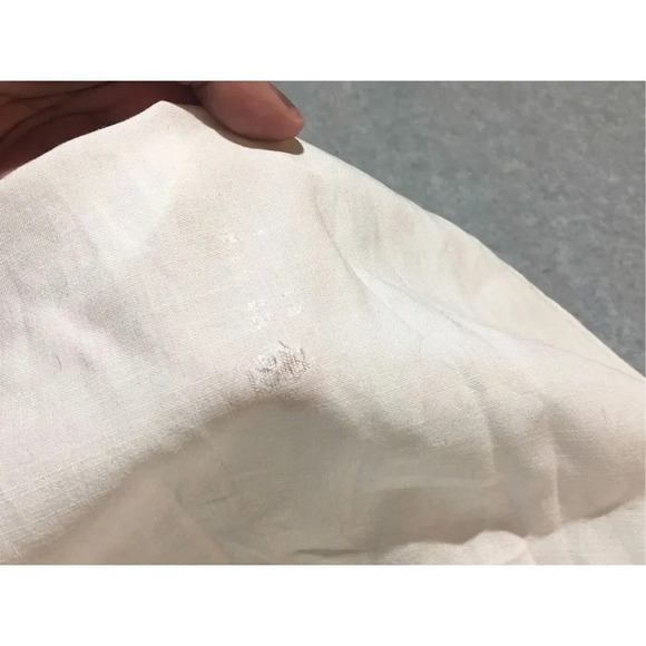 Womens Cloth & Stone Tunic Size Large White Button Up Blouse Business Casual - Picture 5 of 5